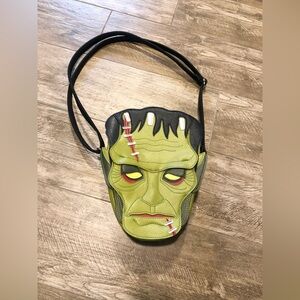 Love Pain and Stitches Frankenstein cross body